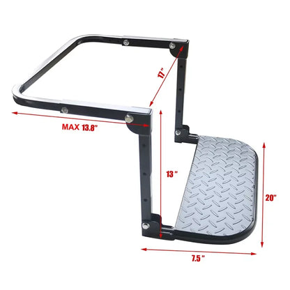 Universal Adjustable Auto Step For SUV Big Truck Dually Sturdy Climber Step With Max 15.6\" Tire Width Tire Mounted Pickup Tool
