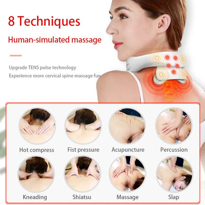 Smart Neck Massage Vibrator + Heater