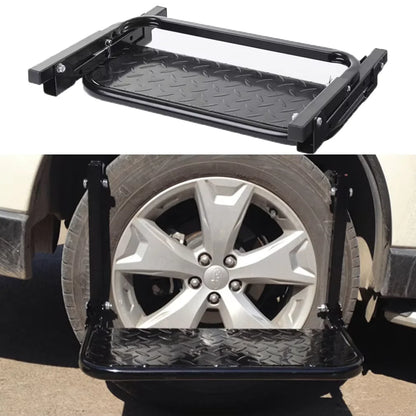 Universal Adjustable Auto Step For SUV Big Truck Dually Sturdy Climber Step With Max 15.6\" Tire Width Tire Mounted Pickup Tool